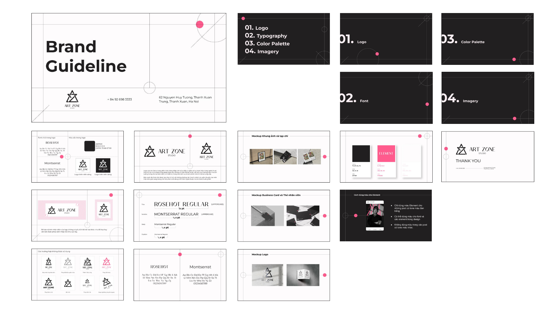 bộ nhận diện thương hiệu, Brand guideline, ArtZone Studio